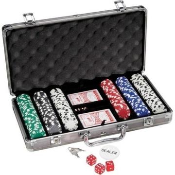 Set pentru Poker cu 300 jetoane si geanta - diplomat