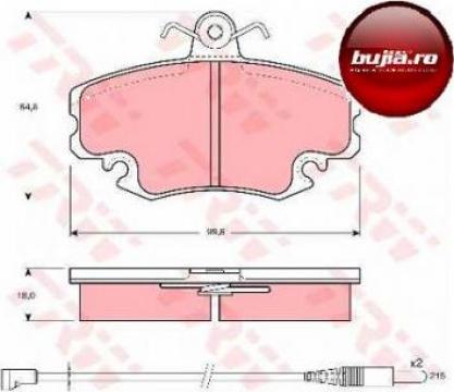 Set placute frana pentru Dacia Logan - Sandero