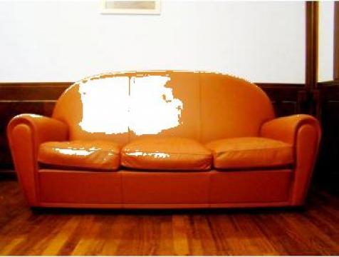 Set scaune si canapea din piele