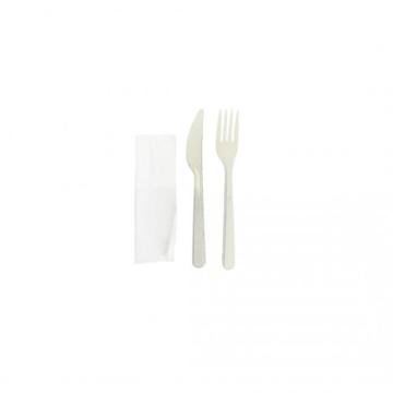 Set tacam BIS (furculita + cutit + servetel) reutilizabile