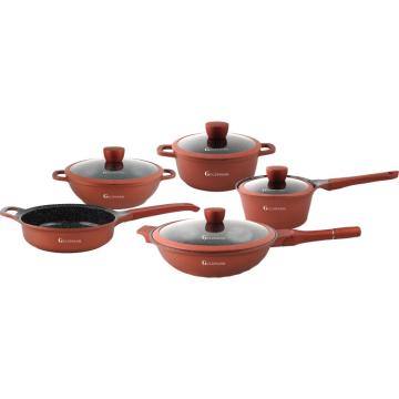Set vase de bucatarie pentru gatit, 9 piese