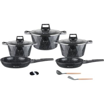 Set vase de gatit marmorate 10piese