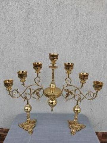 Sfesnic bronz cu 7 candele