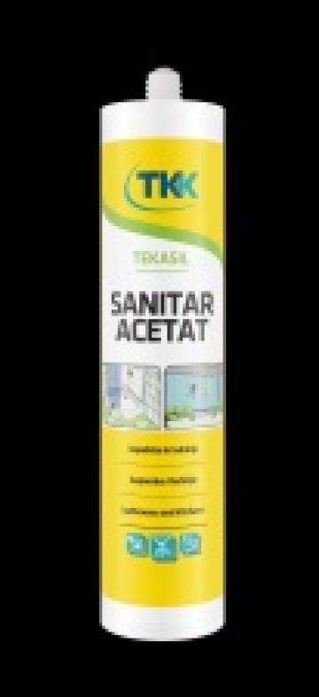 Silicon sanitar Tekasil acetat alb 280ml