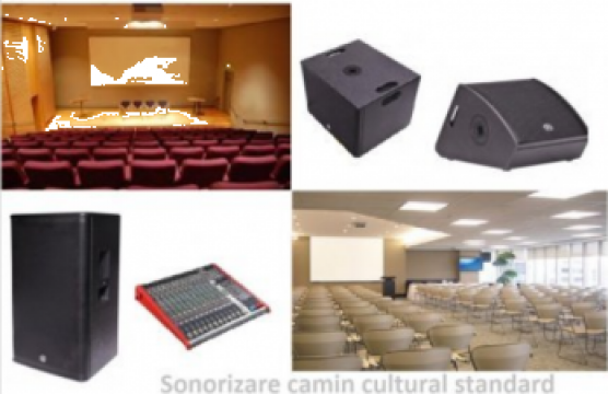 Sistem audio pentru camin cultural