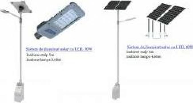 Sistem de iluminat solar cu led, complet