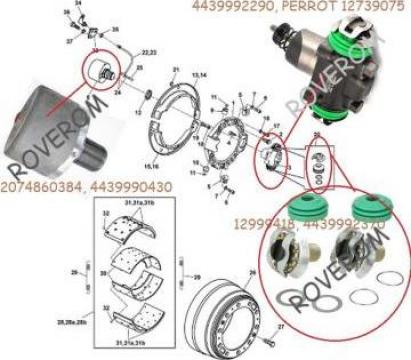 Sistem franare Perrot, Daf, Iveco, Man, Tatra 163, T815