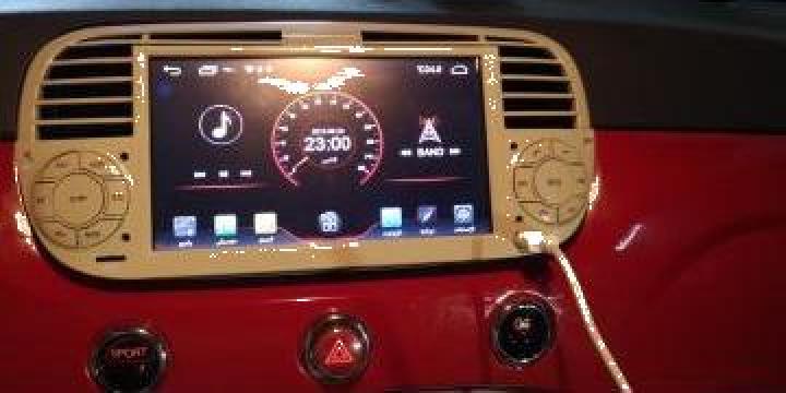 Sistem navigatie Fiat 500 2007-2014 cu Android 10