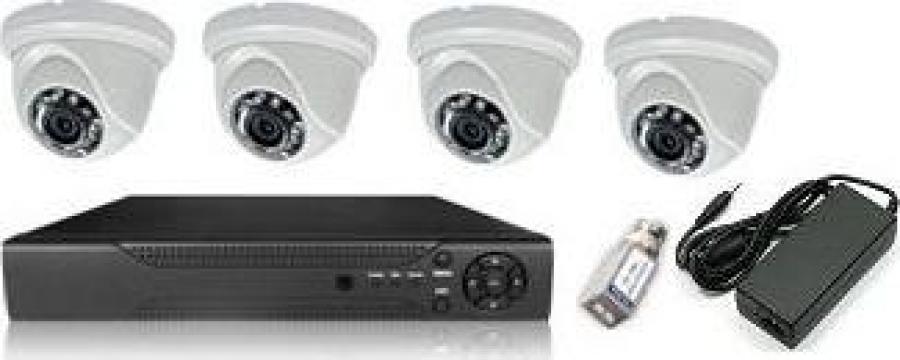 Sistem supraveghere video interior cu DVR H264 de 4 Canale