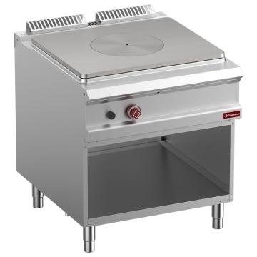 Soba cu gaz solid de top, dulap deschis