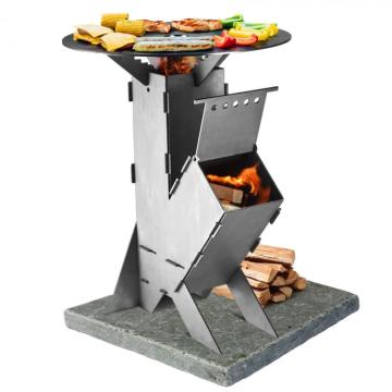 Soba racheta cu disc, demontabila 25 kW, 570x300x130 cm