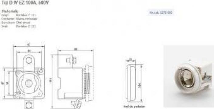 Soclu siguranta LF 100A, D4, 1275