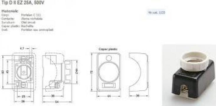 Soclu siguranta LF 25 A D2, 1133