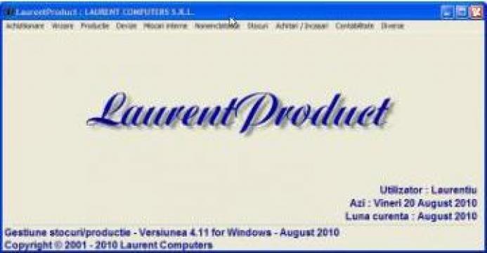 Software gestiune stocuri online LaurentProduct