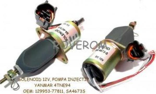 Solenoid 12V, pompa injectie Yanmar, Komatsu, Hyundai, Volvo