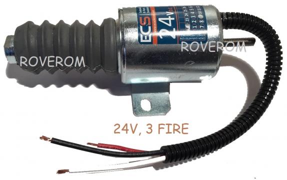 Solenoid 24V, 3 fire, pentru generatoare