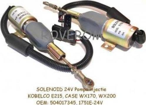 Solenoid 24V, pompa injectie Kobelco E215, Case WX170