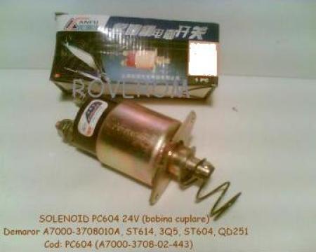 Solenoid 24v, demaror motor Yuchai 6105Q, Chaoyang 6102