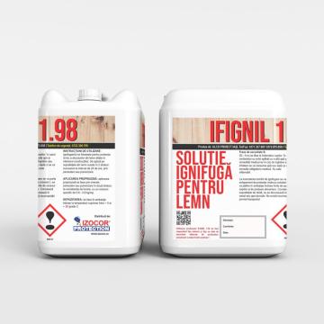 Solutie de ignifugare pentru lemn Ifignil, 24 kg