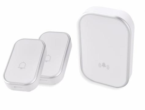 Sonerie fara fir 2 transmitatoare - comutator cu baterie 12V