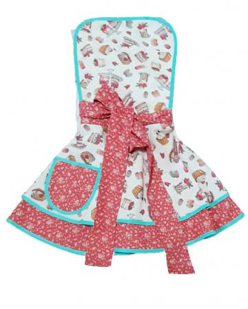 Sort bucatarie, retro, imprimeu briose