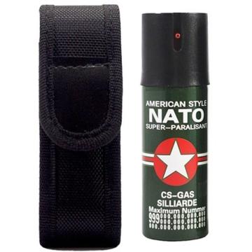 Spray NATO paralizant de buzunar cu piper pentru autoaparare