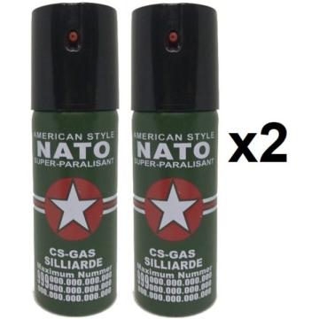 Spray NATO paralizant de buzunar cu piper pentru autoaparare