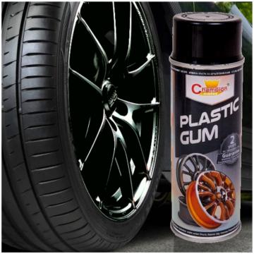 Spray vopsea cauciucata pentru jante, culoare neagra, 400ml