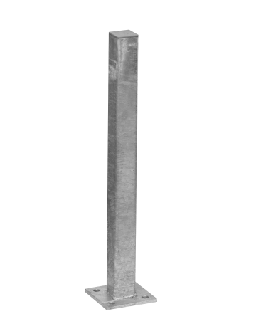 Stalp gard prindere pe beton - H 1.5 m, din teava 50x50x2 mm