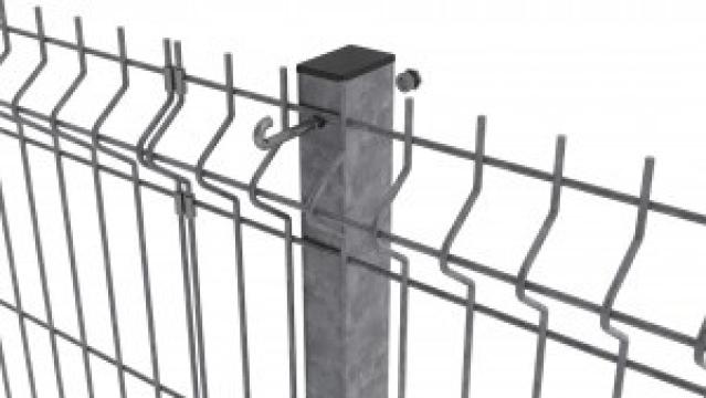 Stalp zincat pentru gard 60x40x2 - 2.5m