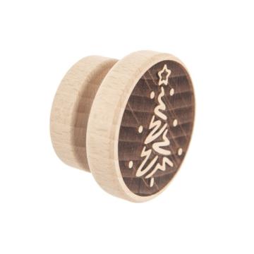 Stampila pentru ornat aluatul, diametru 5,5 cm, Brad