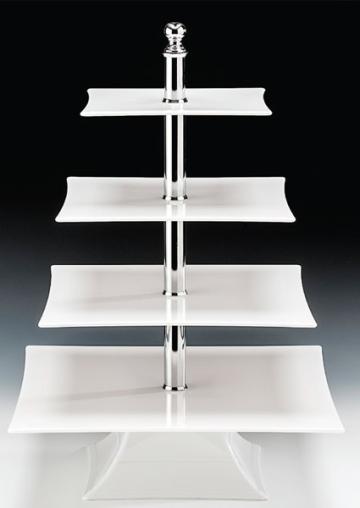 Stand prezentare policarbonat Raki, 35x35xh50cm