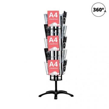 Stand rotativ negru, 360 grade