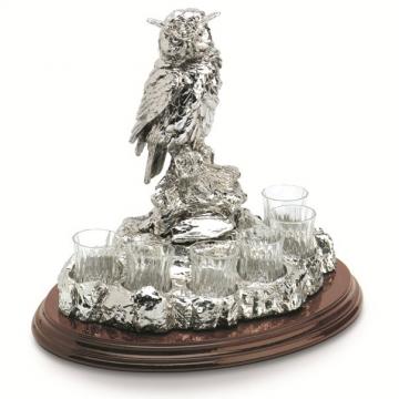 Statueta suport pentru bauturi fine Wise Owl Chinelli