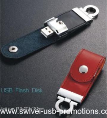 Stick usb 4 GB personalizat, din piele