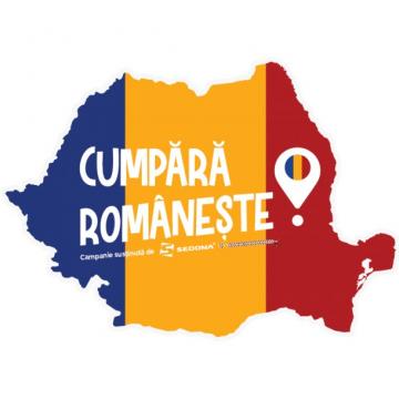 Sticker Cumpara Romaneste (13 cm 10 bucati)