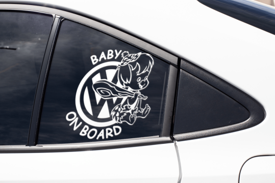 Sticker auto - Baby on board - VW