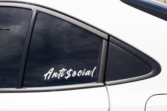 Sticker auto - anti social