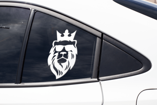 Sticker auto - regele leu