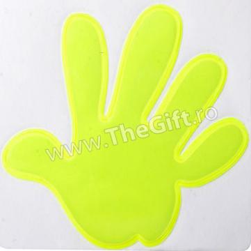 Sticker reflectorizant in forma de mana