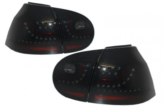 Stopuri LED compatibile cu VW Golf V 5 fumuriu negru extrem