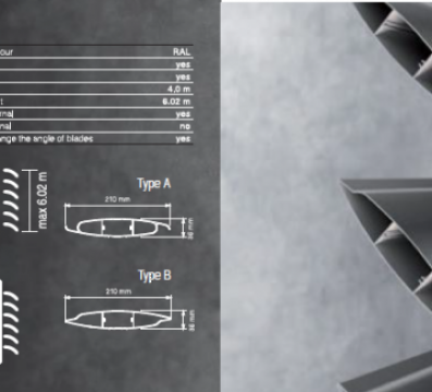 Storuri fixe sau orientabile D300 Fixed/Rotary