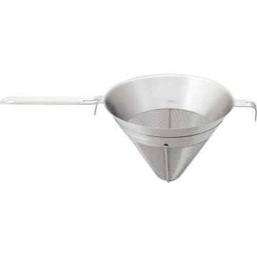 Strecuratoare inox conica cu sita deasa 20x15 cm