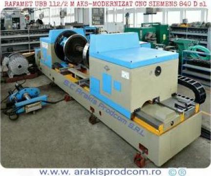 Strung greu Rafamet UBB 112/2M-AKS cu CNC Siemens 840 Dsl