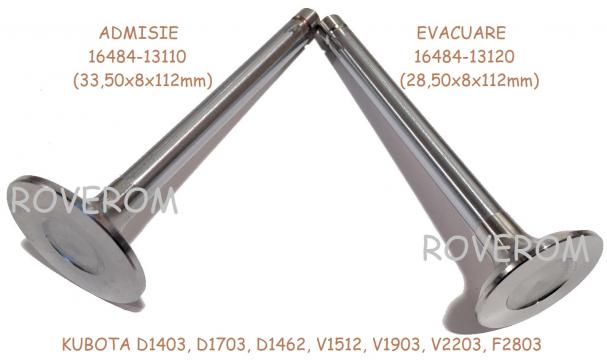 Supape admisie, evacuare Kubota D1403, V2203 Carrier CT4.134