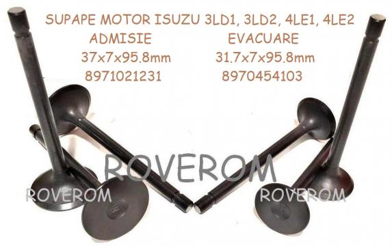 Supape motor Isuzu 3LD1, 3LD2, 4LE1, 4LE2