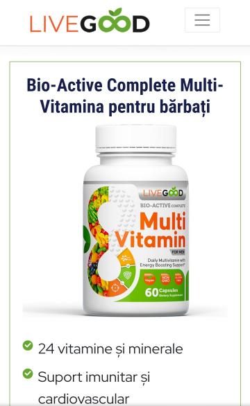 Supliment alimentar Bio-Active Complete Multi-Vitamina