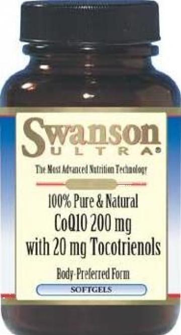 Supliment alimentar Coenzima Q10 200mg cu 20 mg Tocotrienoli