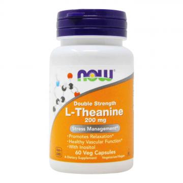 Supliment alimentar Now Foods L-Theanine cu Inositol, 200mg