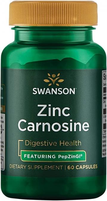 Supliment alimentar Swanson Zinc Carnosine (PepZin GI), 8 mg